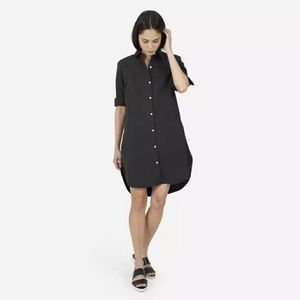 Everlane twill shirt dress